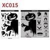 Halloween Giant Ghost Monster Ghost Shadow Window Sticker Witch Death Bat Skeleton Helloween Party Decor Electrostatic Sticker