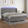 VidaXL Slat Bed Base with Mattress and LED, Upholstered Bed with Headboard, Double Bed, Adult Bedroom Bed, 3138822