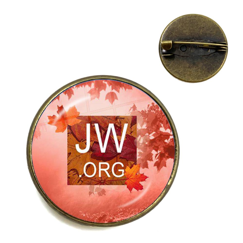 Новое поступление Броши JWORG Стимпанк Свидетели Иеговы Зажим для воротника Стеклянный кабошон Украшения Подарок