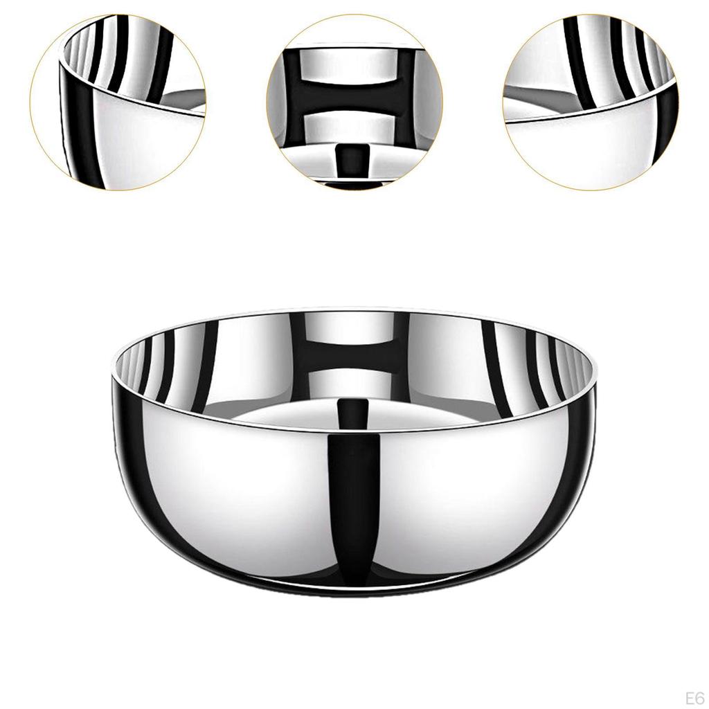 Глубокая миска из нержавеющей стали, для салата, фруктов и овощей, с антипригарным покрытием для яиц