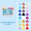 Набор акриловых маркеров Цветные маркеры с цветными колпачками Нетоксичные маркеры для художников и студентов для рисования и письма Школьные