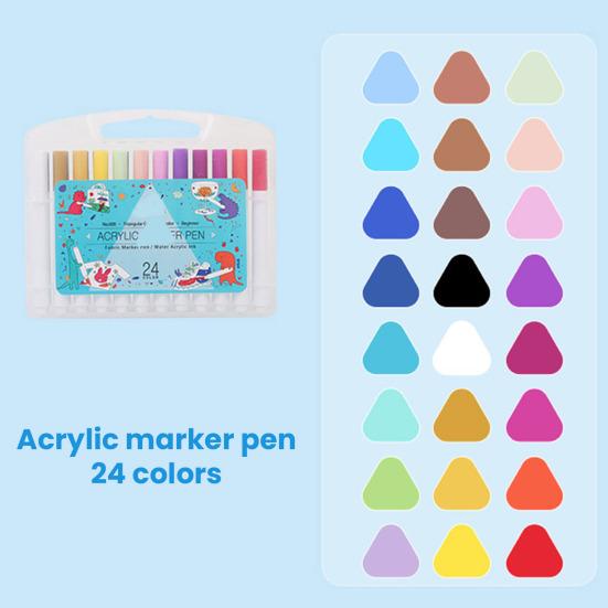 Набор акриловых маркеров Цветные маркеры с цветными колпачками Нетоксичные маркеры для художников и студентов для рисования и письма Школьные