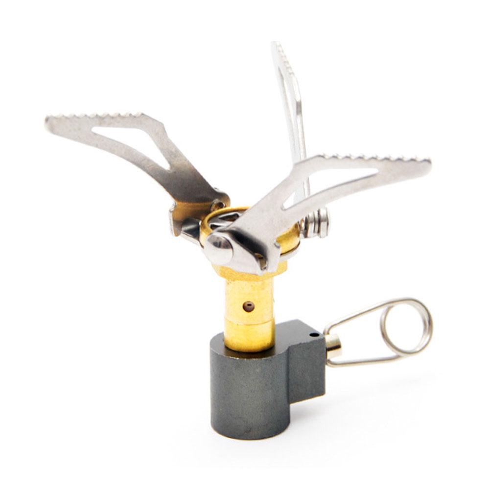 Folding Camping Stove Head Lightweight Outdoor Gas Burner Head Heat-Resistant and Waterproof Cooking Burner Accessories