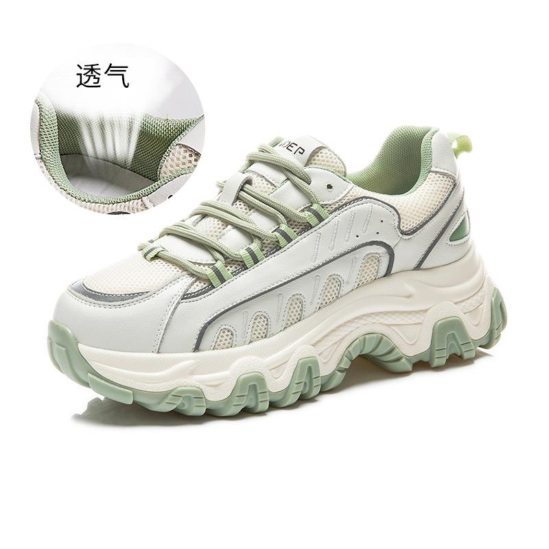 Leather Daddy Shoes Women's 2025 Spring New Breathable Sneakers Women's Casual Versatile ins Women's Shoes Tide