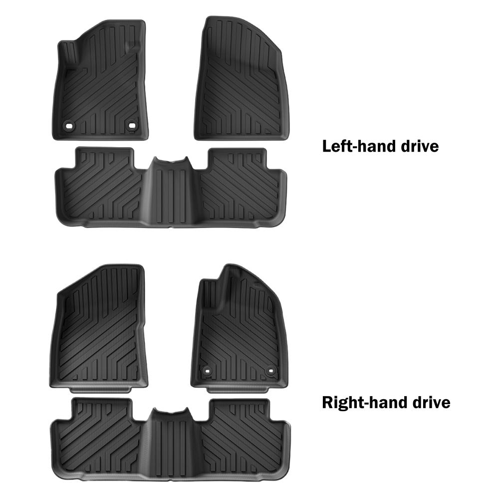 Коврики из термопластичного эластомера подходят для MG4 EV 2025-2025 с левым рулем и правым рулем. Напольные коврики из термопластичного эластомера для всех погодных условий.