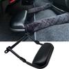 Foldable Footrest for Toyota Hiace 200 Series Passenger Seat with Leather Cushion and Cover (Models 1-8), Only, Roll-Up