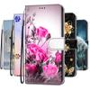Модный чехол для телефона с 3D-рисунком, кожаный чехол-книжка для iPhone Huawei Honor OPPO Realme OnePlus