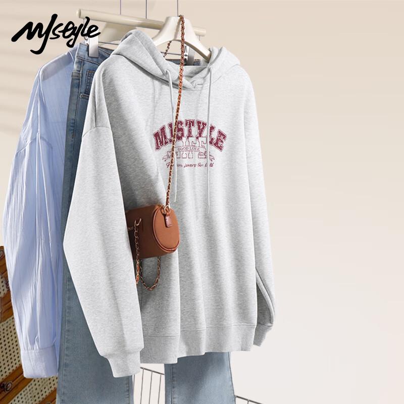 MJ STYLE Women's American Retro Hooded Sweatshirt