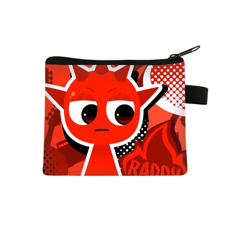 Сумка для смены Sprunki Plus Rhythm Box Мультяшная Мини Маленькая Сумка Большая Вместимость Сумка для Хранения