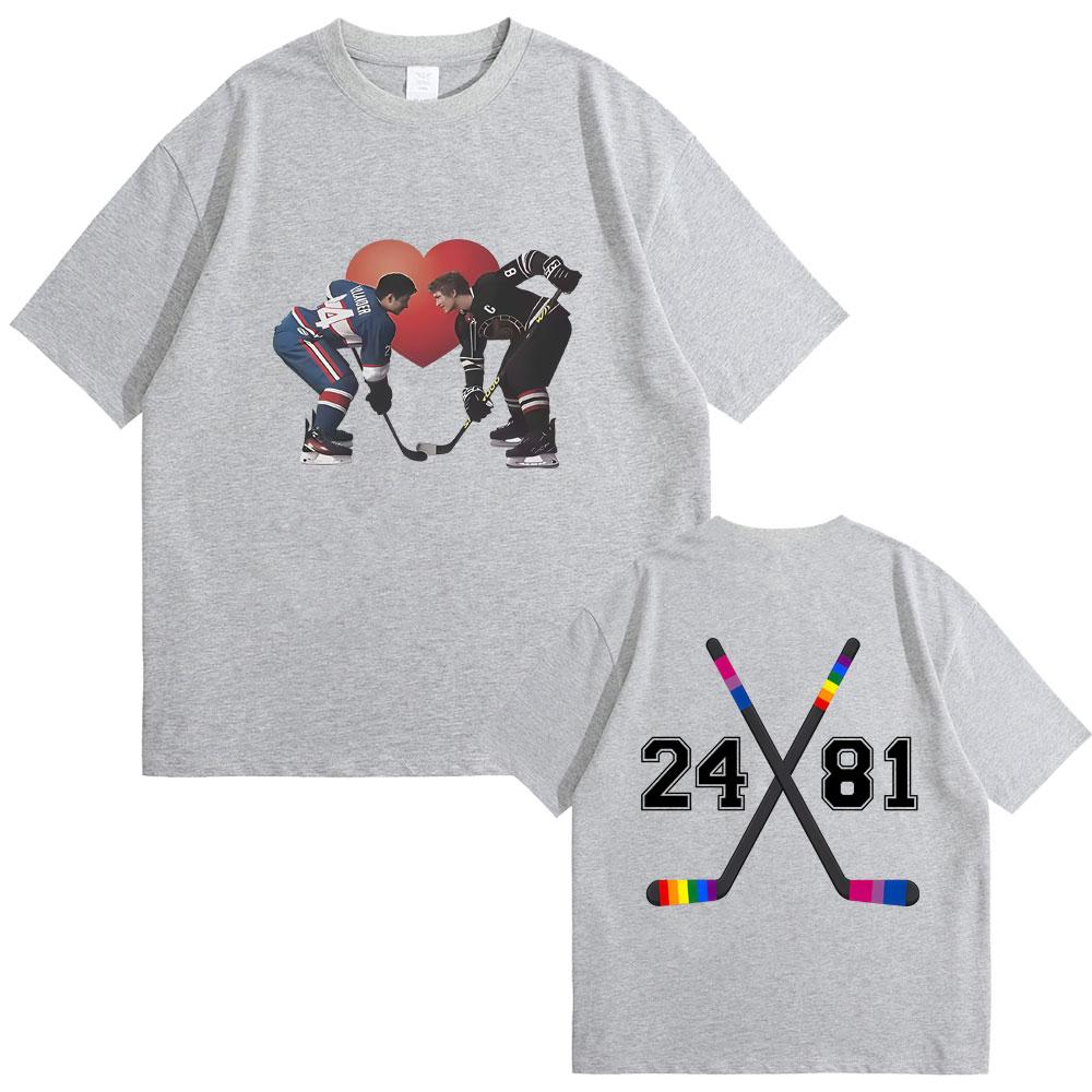 Heated Rivalry Shane Hollander Ilya Rozanov Hollanov 2481 Tshirt Men Women Clothing Oversized Tshirt Male Vintage Casual Tees