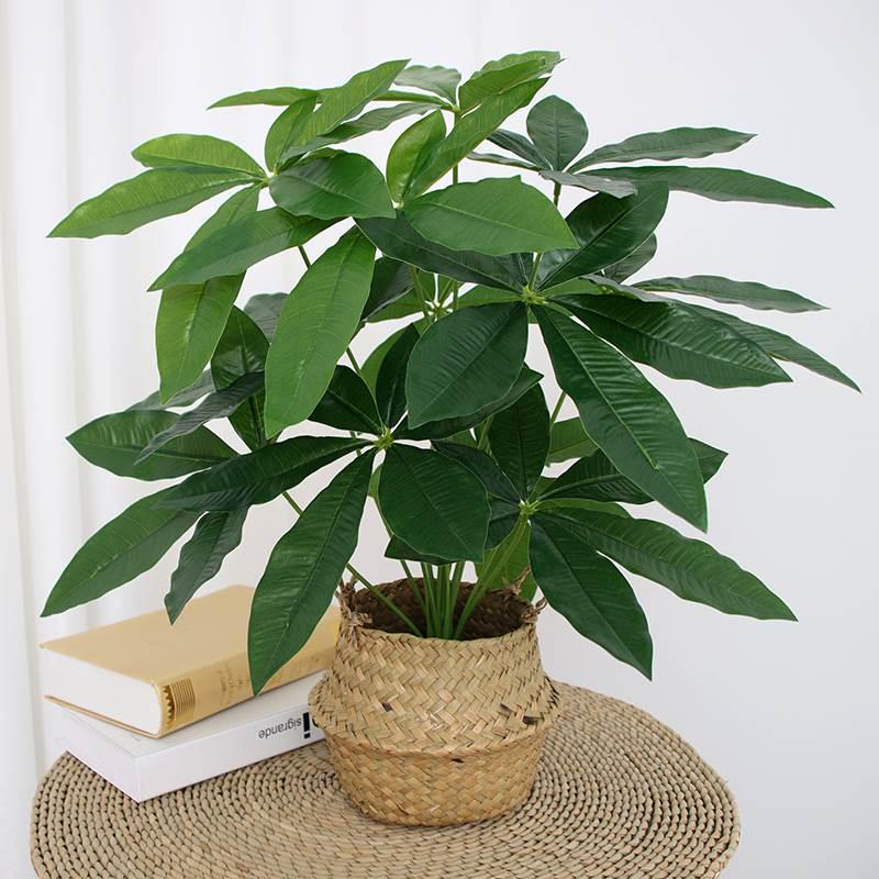 Artificial Bionic Green Plants: Floor-Standing Turtle Back Leaves Ornament for Living Room and Bedroom Decor