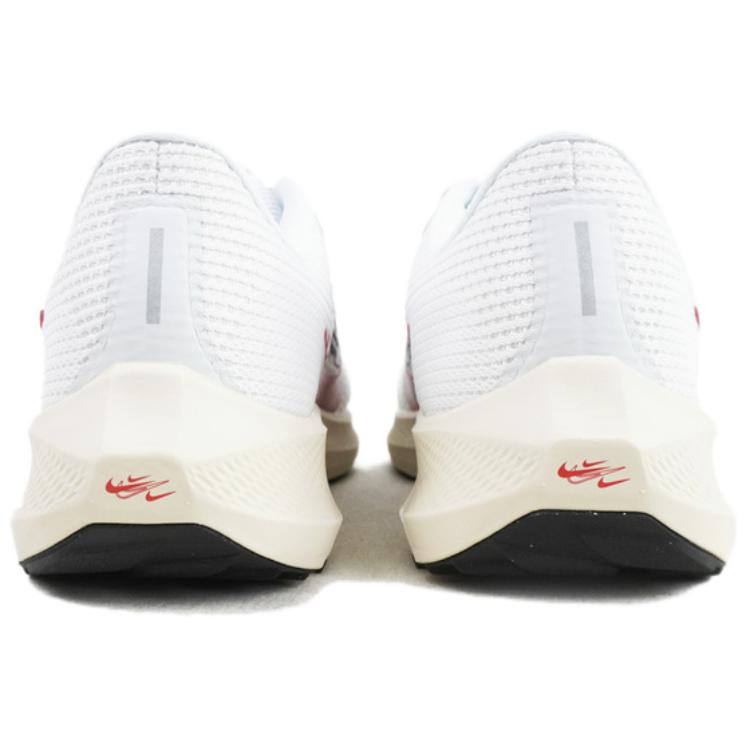 Nike Air Zoom Pegasus 40 Износостойкая Поддержка Низкий Верх Повседневные Кроссовки для Бега Мужские Белые Красные Кроссовки FB7179-101