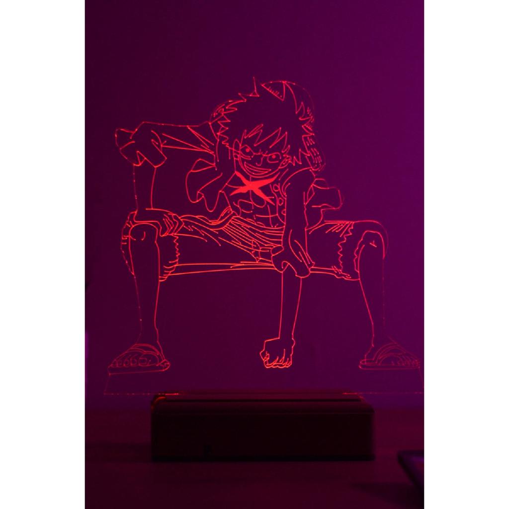 Monkey D.luffy One Piece 16-цветный ночник в стиле аниме с контролем цвета