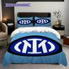 Inter Milan Legacy: Blue Passion Bedding (1 * duvet cover + 2 * pillowcase, without core) Soft and comfortable Christmas birthday gift