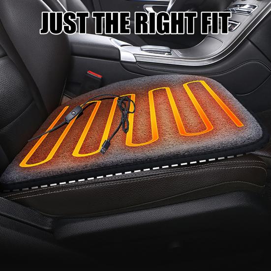 Подушка для сиденья автомобиля с подогревом USB Подогреваемая подушка для стула для зимних поездок Портативная