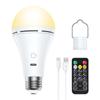 1PC USB-C Rechargeable Light Bulb with Remote Control 9W E26 Intelligent Battery Light Bulb with Timed Touch Dimming LED Light Bulb