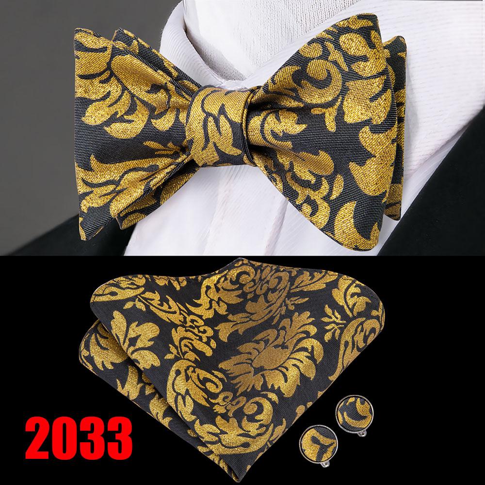 Hi-Tie Модный мужской галстук-бабочка, носовой платок, запонки, мужской костюм, галстук-бабочка, набор