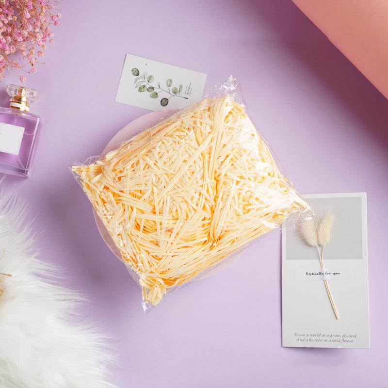 1 шт., красочный материал, упаковка, рождественский декор, бумажная морщинистая подарочная коробка из лафита, наполнитель из рафии