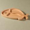 ZISIZ Cartoon Wooden Baby Dinner Plate