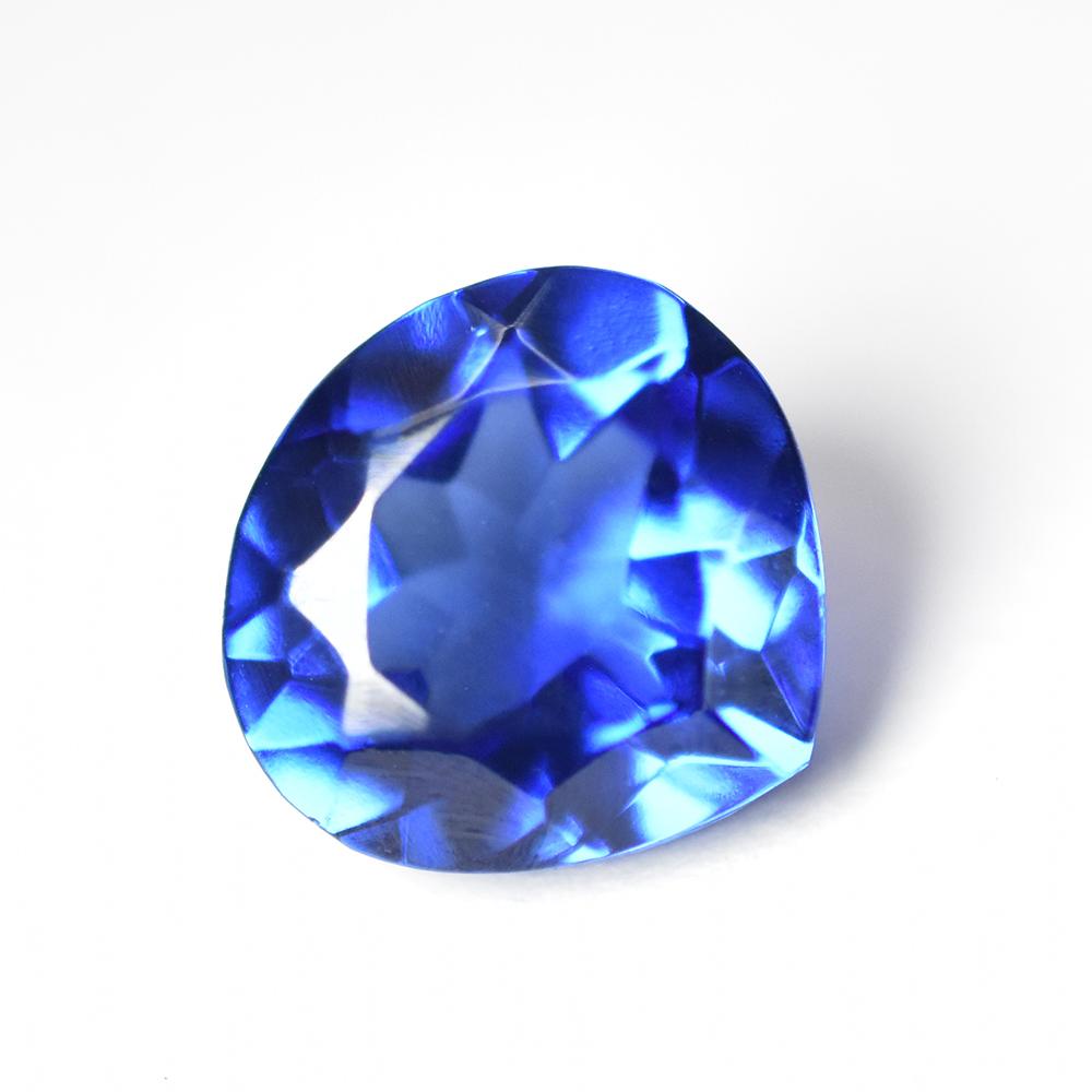 NATURAL Blue Sapphire 11x11mm Pear Cut CERTIFIED Loose Gemstone From Sri Lanka