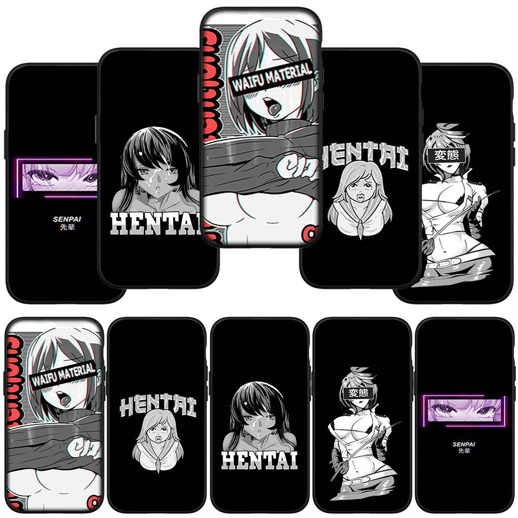 Чехол для iPhone 17 16 15 Xiaomi Poco F8 F7 X7 X6 M8 C85 C75 C71 Redmi Note 14 13 12 11 Pro Max A4 14C 13C 15C Ahegao Харадзюку Мультяшная Девушка Waifu Чехол