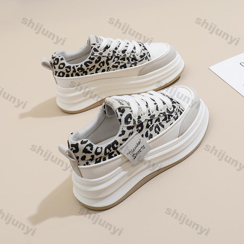 Women's Sneakers 2025 Spring Lace Up Platform Soft Sole Sports Shoes for Women Thick Sole Comfortable Non Slip Trainers