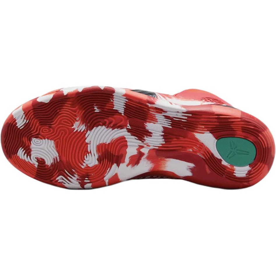 Nike Kobe 9 Elite GS Christmas 2024 Kids Sneakers Red Bright-Crimson Black HJ9446-600