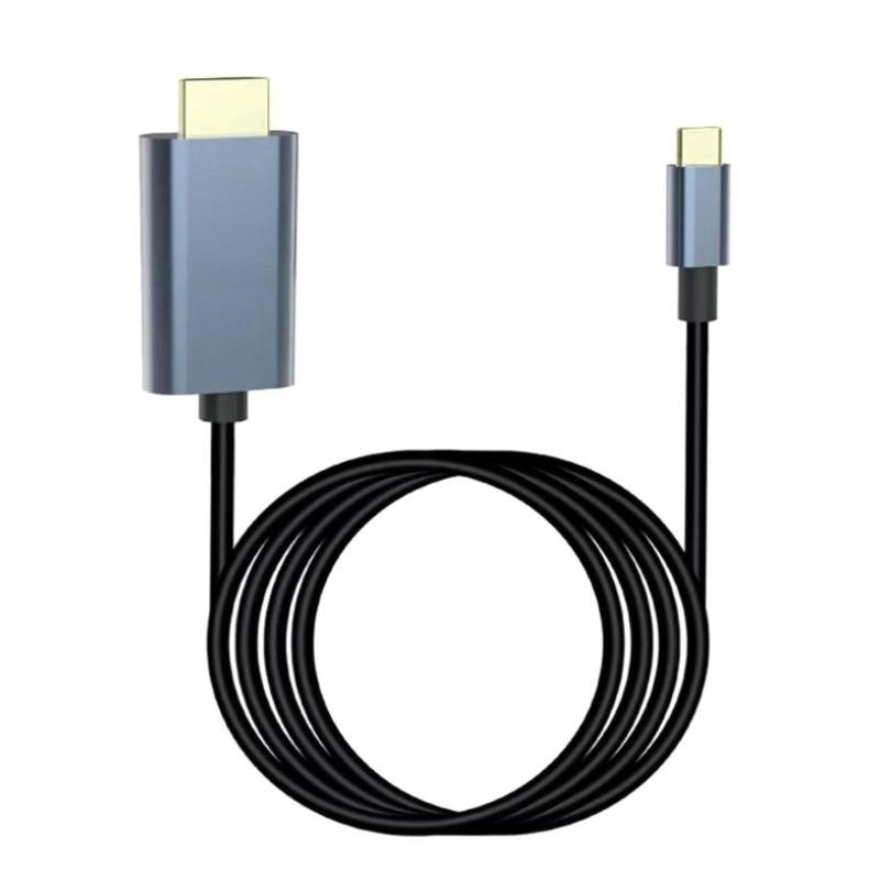 Высокоскоростной кабель-адаптер USB C на HDTV 4K30 Гц для телефонов, ПК, игровых устройств, длина 1,8 метра