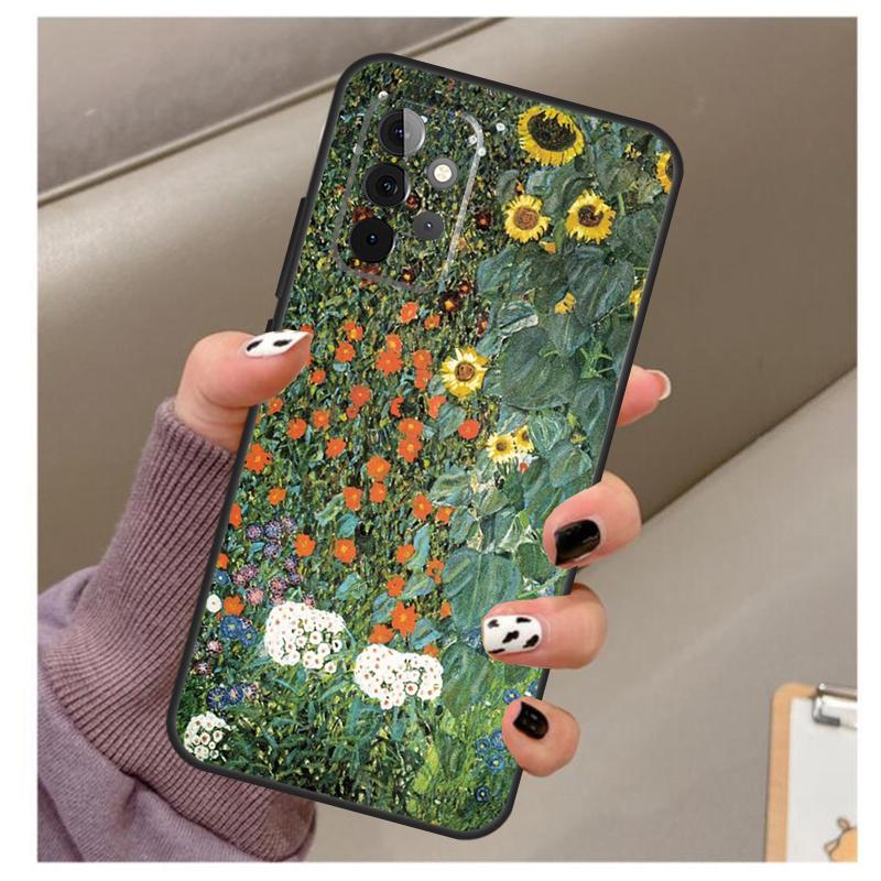 Чехол-органайзер с цветочным рисунком для Samsung Galaxy A33 A13 A53 A34 A54 A14 A15 A16 A26 A36 A56 A12 A32 A52 A06 A35 A55