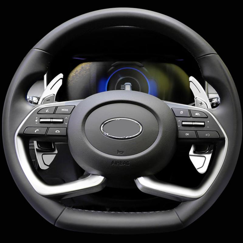 Для Hyundai Tucson NX4 2022 2023 Hybrid N Line алюминиевые подрулевые лепестки переключения передач, аксессуары для переключения передач