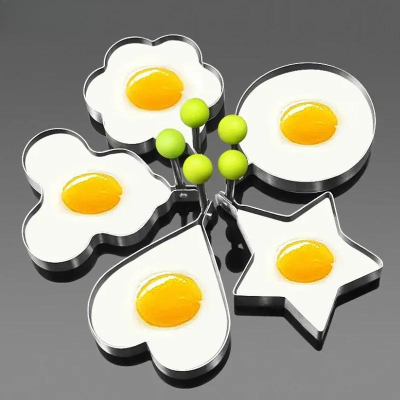 Stainless Steel Fried Egg Mold Maker Breakfast Baking Omelette Rings Baking Model Mould Cooking Kitchen Accessories Gadget