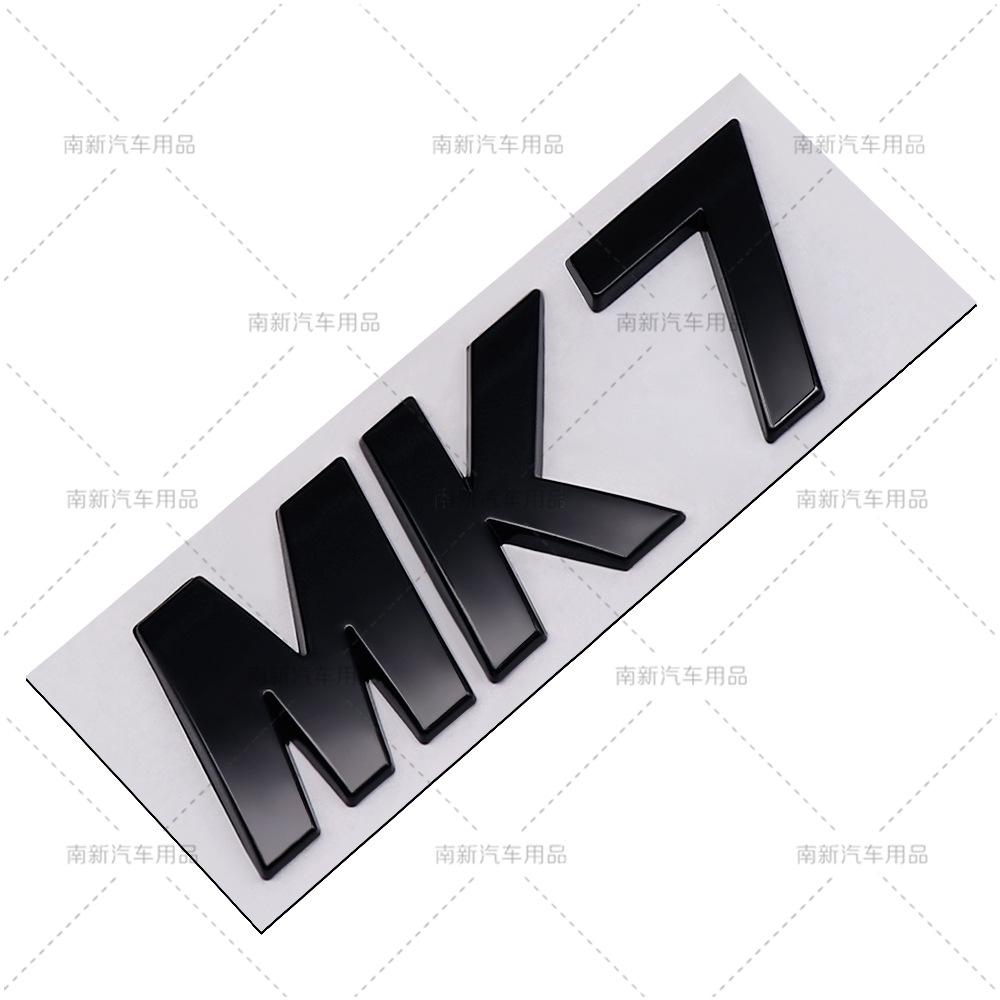 3D ABS Letters MK5 MK6 MK7 MK7.5 MK8 Car Emblem Badge Rear Trunk Logo Sticker For VW Volkswagen JETTA GOLF 5 6 Accessories BAR1
