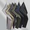 Men's Khaki Elastic Straight Cotton Casual Pants - 2024 Autumn Collection