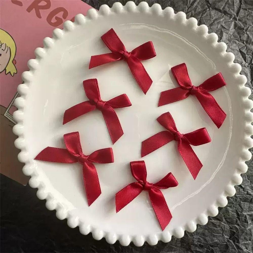 10 шт. Мини-зажимы для парика куклы, мини-заколки для волос с бантиком, заколки для волос хлопковой куклы, головной убор