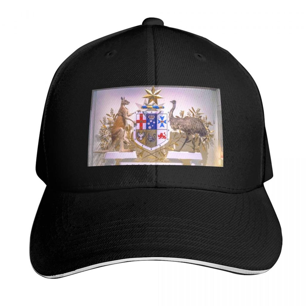 Lifelike Australian Coat of Arms Baseball Cap Icon Funny hats Luxury Unisex Hat Hat Unisex For The Sun For Girls Unisexs
