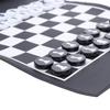 Chess Set Portable Travel Board Games PU Leather Roll Up Chess Game Set for Kids Adults