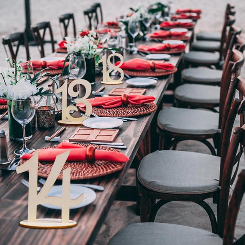 10шт 1-10/11-20 набор номеров деревянных столов с базой для дня рождения, свадьбы