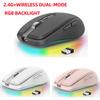 Беспроводная мышь 2,4G и Bluetooth 5.1, ABS, бесшумная, для компьютера MOUSE2400dpi