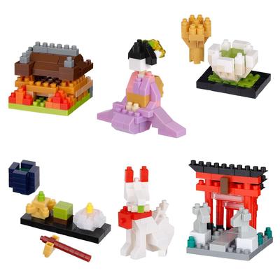 Kawada Nanoblock Мини Нано Киото 1 КОРОБКА 6 всего 6 типов (BOX) NBMC_81S = штук,