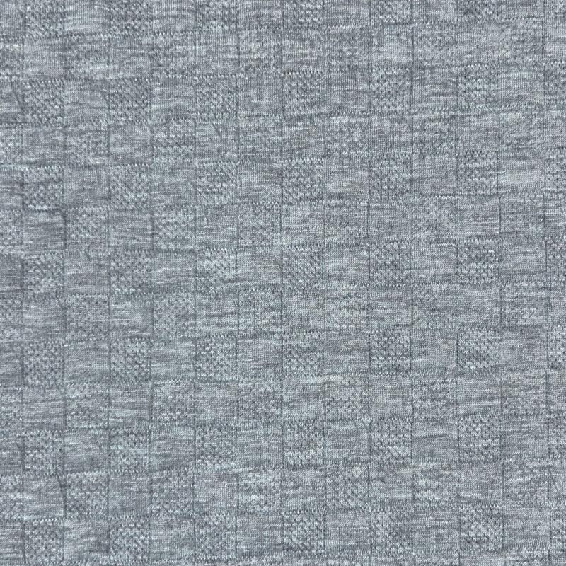 Women's Diamond Grid Jacquard Knit Sweater Fabric - Polyester-Spandex Blend