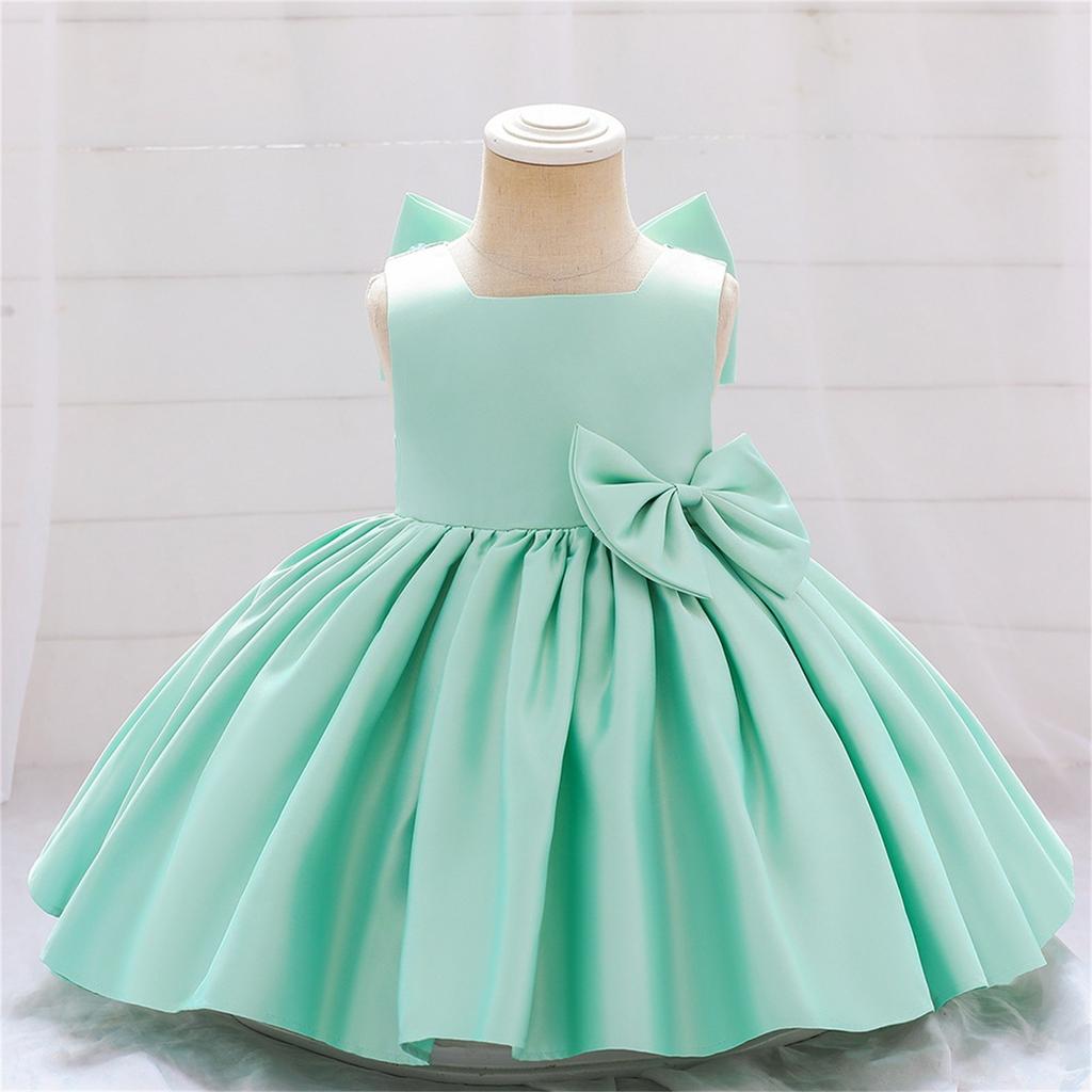 Платье принцессы с бантом для подружки невесты на день рождения, свадебное платье