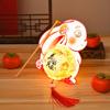 Glowing Rabbit Lanterns Cartoon Lantern DIY Material Package Mid-Autumn Festival Lantern  Chidlren