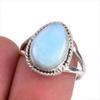 Natural Republic Larimar Gemstone 925 Solid Sterling Silver Gift Ring S.7 B0u47