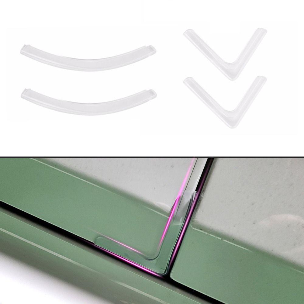 4 шт. силиконовая накладка на угол двери автомобиля, защита от царапин, защита от столкновений, защита от столкновений бампера