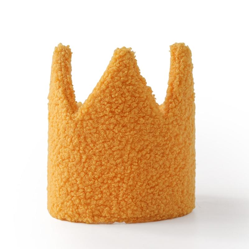 Baby Birthday Party Crown Set Teddy Velvet Hat Headband Magic Wand Toy Kid Birthday Party Magic Wand Crown Decoration Baby Gifts