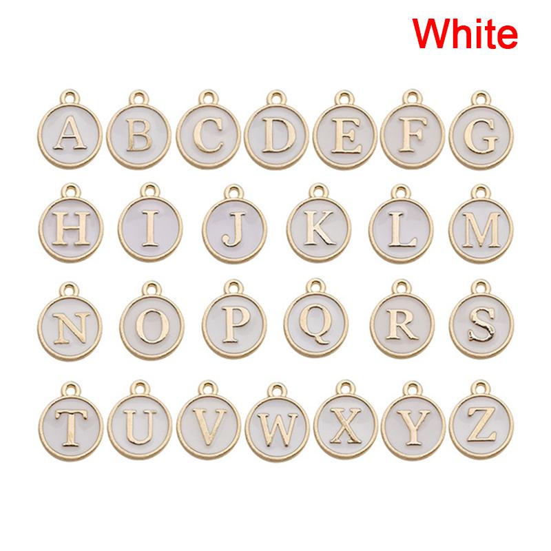 Diy Alloy Accessories Set English Letter Brush Double-Sided Alloy Dripping Pendant