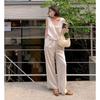 Lickysenior In Stock Timeless Suit Vest Women's Summer High Waist Thin Loose Casual Pants Two-piece Set