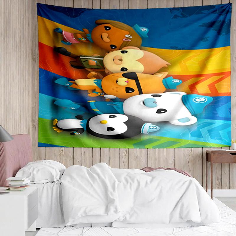 1PC Octonauts Adventure Beyond Tapestry, Unique Design Tapestry, Suitable for Bedroom,Livingroom, Playroom,Heartwarming Holiday Gifts