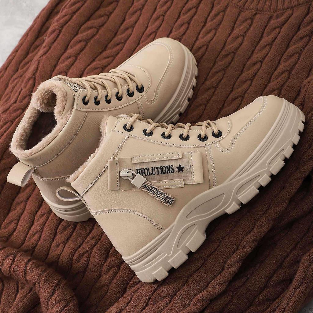 Women's Cotton High-Top Platform Boots - Plus Size, Comfortable, Warm, Fashionable, Cold-Proof