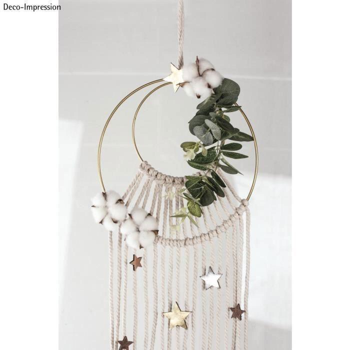 Anneaux en métal - RAYHER - 30 cm - Couleur or - Épaisseur 3 mm - Utilisation intérieure